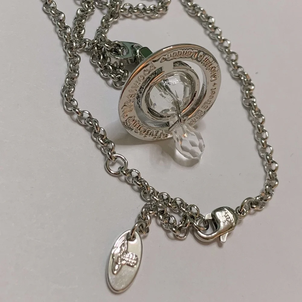 Sold out silver crystal pendant necklace - Picture 5 of 8